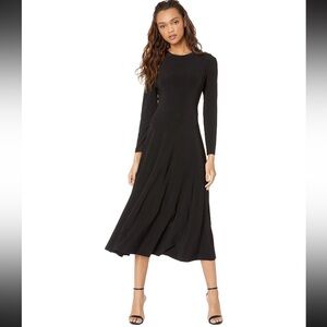 •new• NORMA KAMALI Long Sleeve Flare Dress